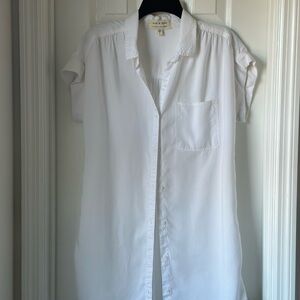 Cloth & Stone Crisp White Collared Shirt